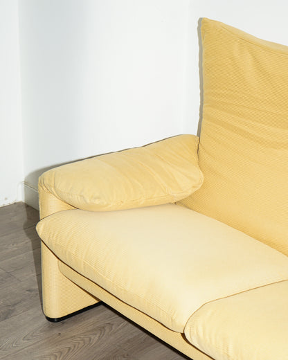 Butter Yellow Two Seater Maralunga Sofa – Cassina