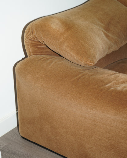 Light Brown Two Seater Maralunga Sofa – Cassina